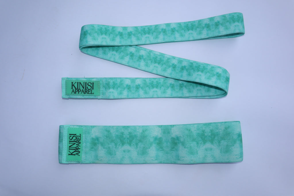 Green Tie Dye Long Resistance Band (Medium Resistance)