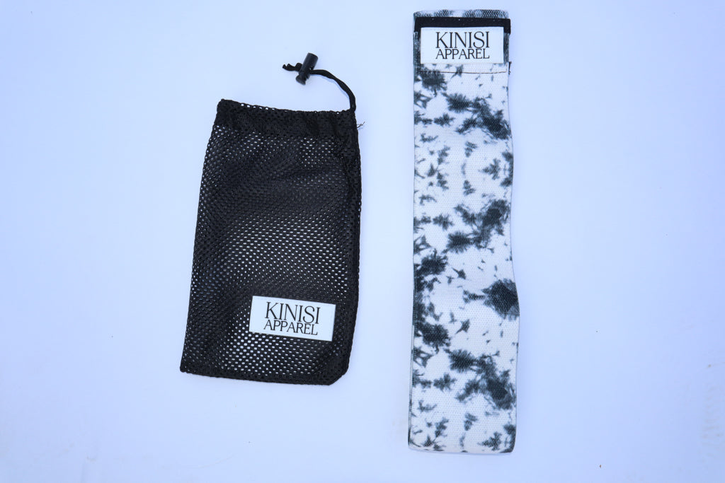 Black Tie Dye Short Resistance Band (Heavy Resistance)