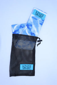 Blue Tie Dye Resistance Short Band (Medium Resistance)