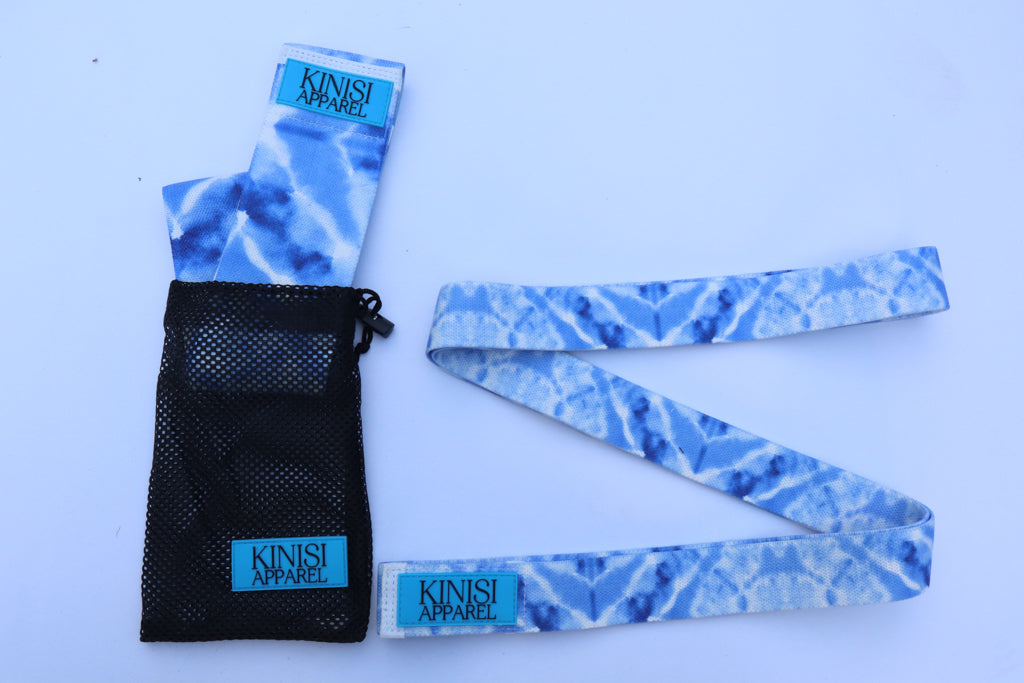 Blue Tie Dye Resistance Short Band (Medium Resistance)