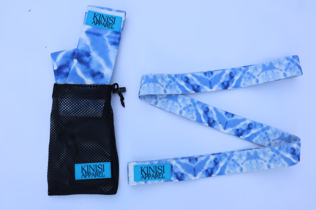 Blue Tie Dye Resistance Long Band (Medium Resistance)