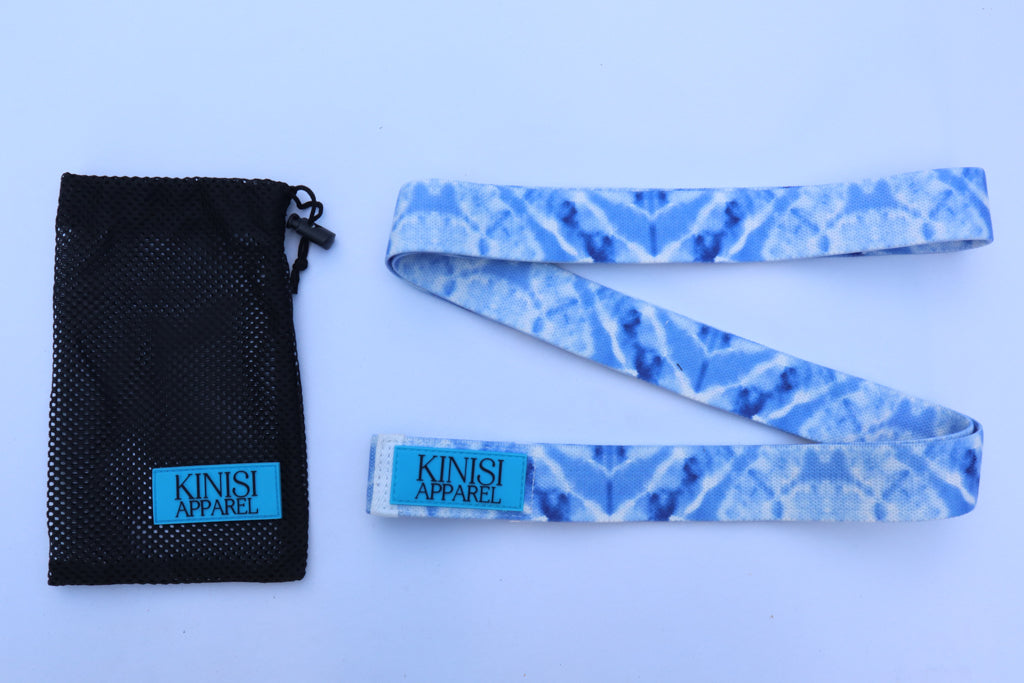 Blue Tie Dye Resistance Long Band (Medium Resistance)
